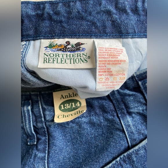 NWT vintage Northern Reflections highrise pleated denim | cotton | made in 🇨🇦 - Picture 4 of 7